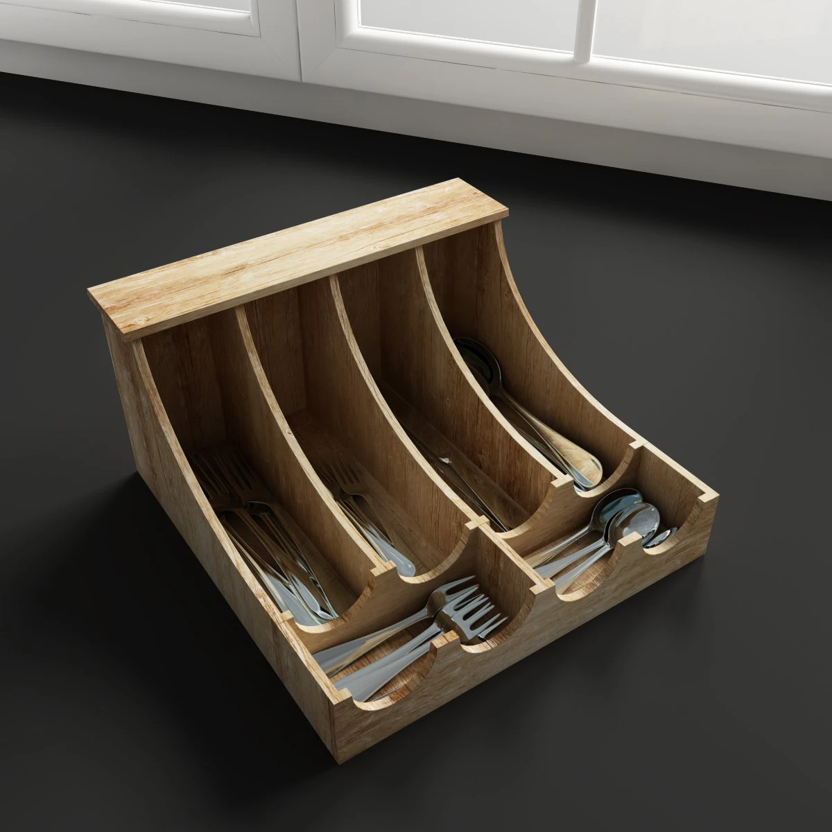 convexshapes   kitchen decorations  cutlery box 3D Model .c4d .max .obj .3ds .fbx .stl .blend 