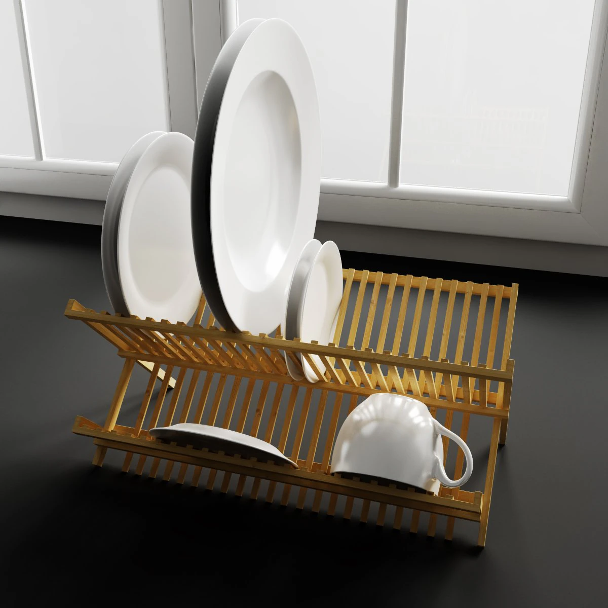 convexshapes kitchen decorations dish drainer 3D Model .c4d .max .obj .3ds .fbx .stl .blend