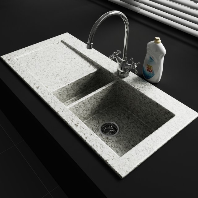 convexshapes   kitchen decorations  sink Modelo 3D .c4d .max .obj .3ds .fbx .stl .blend 