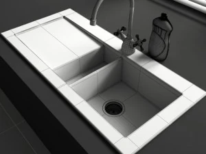 convexshapes   kitchen decorations  sink 3D Model