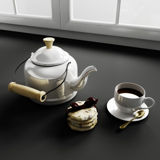 convexshapes  kitchen decorations  coffee cakes Modelo 3D .c4d .max .obj .3ds .fbx .stl .blend 