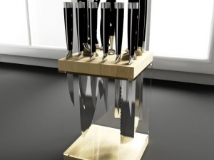 convexshapes   kitchen decorations  knife storage 3D Модель