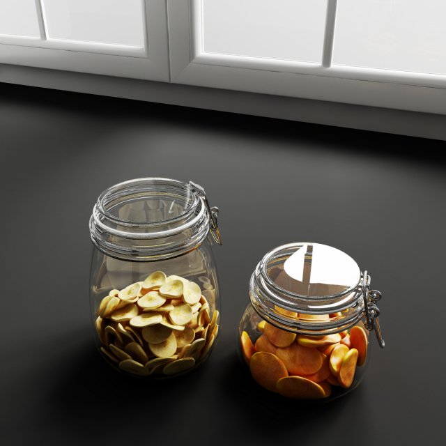 convexshapes  kitchen decorations  dried fruits Modelo 3D .c4d .max .obj .3ds .fbx .stl .blend 