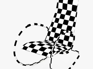 armchair s 826 thonet 3D Model