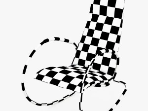 armchair s 826 thonet 3D Model