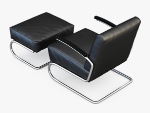 thonet armchair s 411 Modello 3D