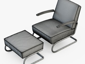 thonet armchair s 411 Modello 3D