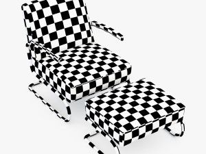 thonet armchair s 411 Modello 3D