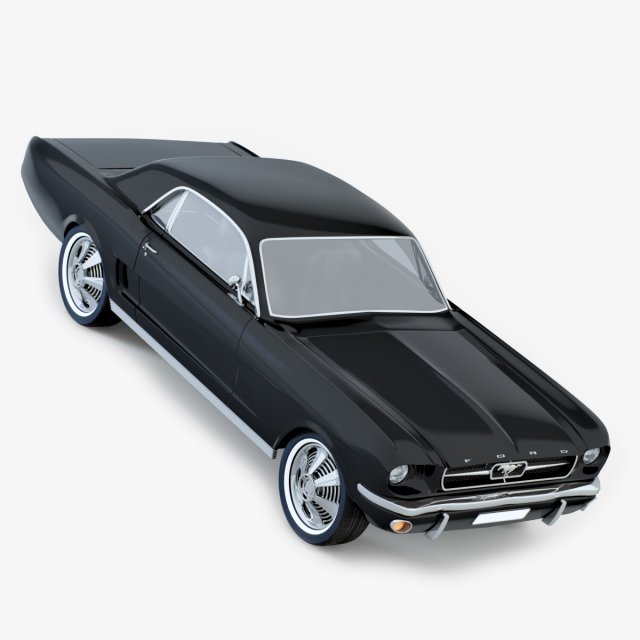 ford mustang 3D Model .c4d .max .obj .3ds .fbx .stl .blend 
