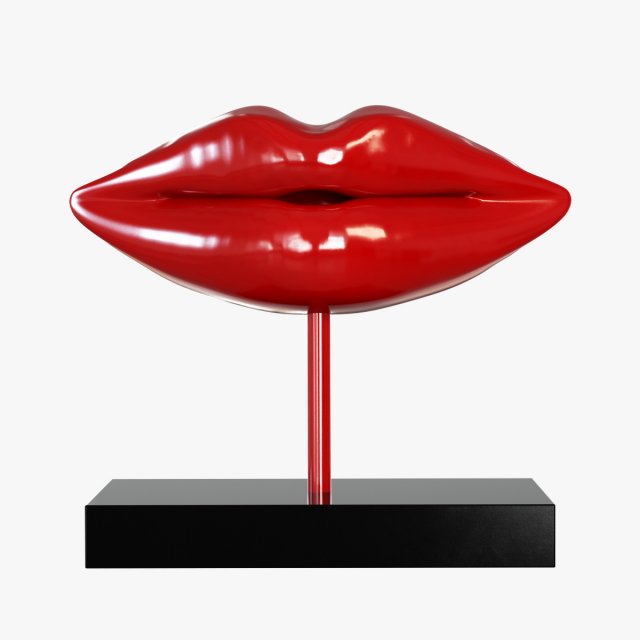figurine lips 3D मॉडल .c4d .max .obj .3ds .fbx .stl .blend 