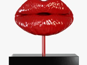 입상 입술 3D 모델