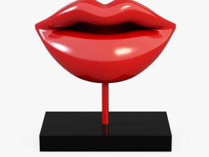 figurine lips 3Dモデル