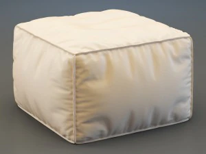 king pouf 3D Model