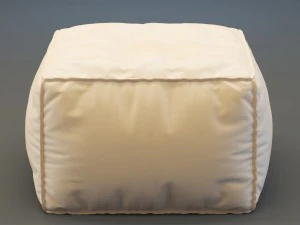 king pouf 3D Model