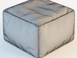 king pouf 3D Model
