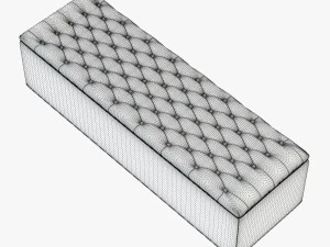 banquette sky capitone 3D Model