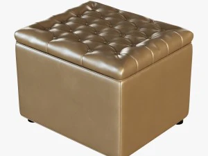 pouf langit capitone Model 3D