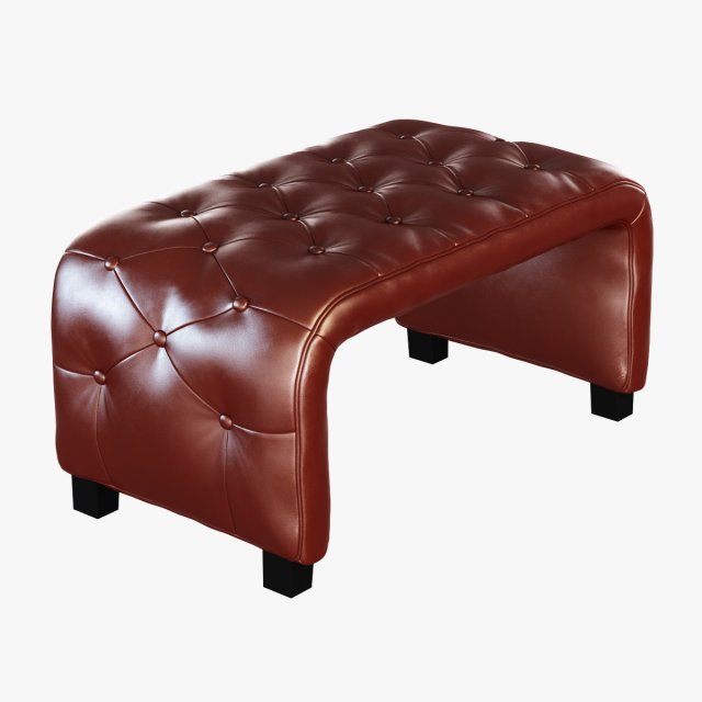 bench horseshoe 3D Model .c4d .max .obj .3ds .fbx .stl .blend 