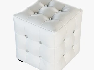 ottoman with rhinestones 3D Model