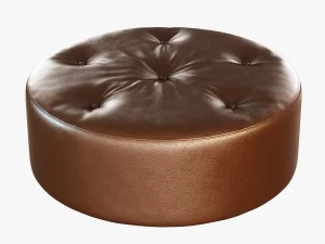 puf redondo grande Modelo 3D