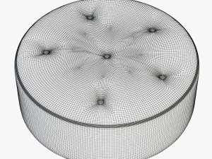 large round pouf Modelo 3D
