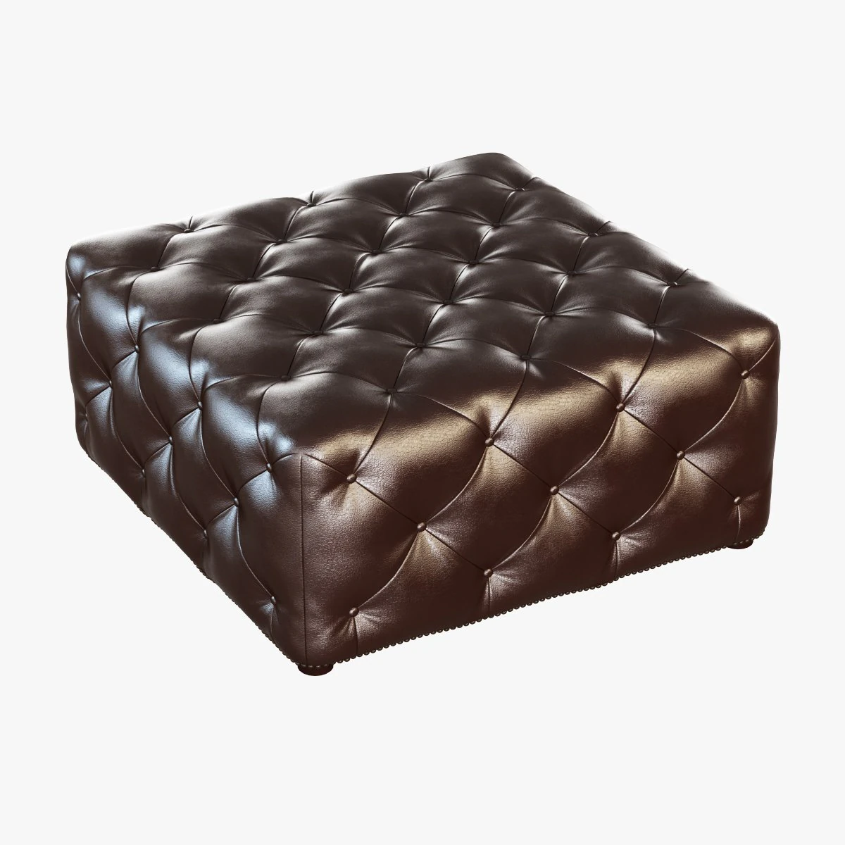 porter coffee table ottoman 3D Model .c4d .max .obj .3ds .fbx .stl .blend