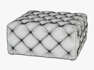 porter coffee table ottoman 3D मॉडल