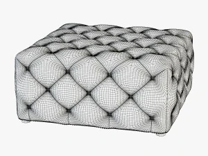 porter coffee table ottoman 3D Model