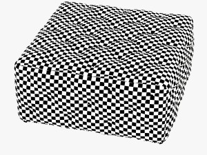 porter coffee table ottoman 3D मॉडल