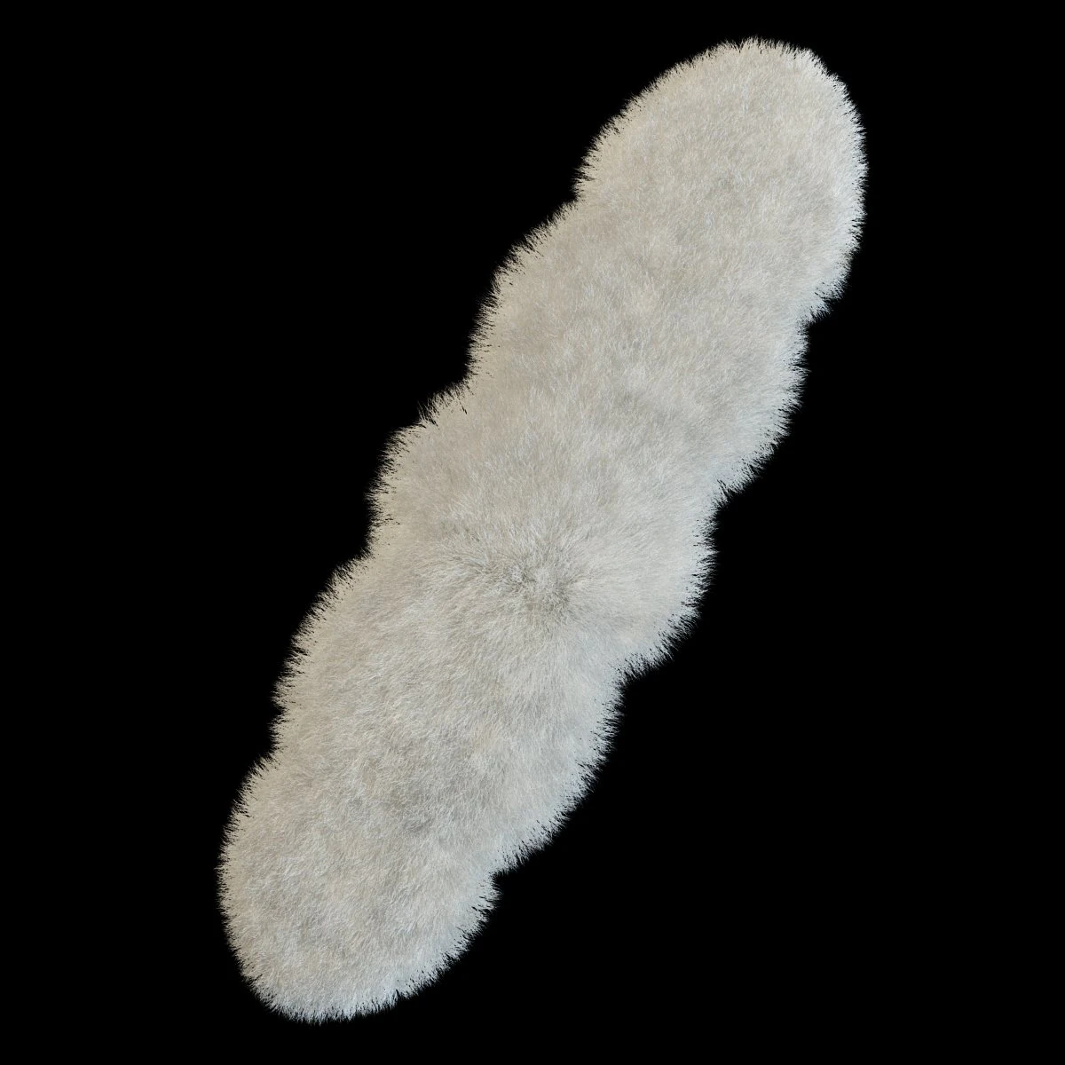 carpet of sheepskin 3D Model .c4d .max .obj .3ds .fbx .stl .blend 