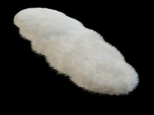 carpet of sheepskin Modèle 3D