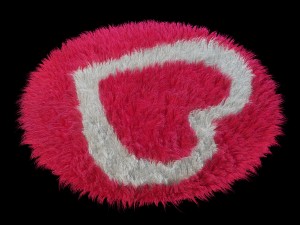 round rug heart Model 3D