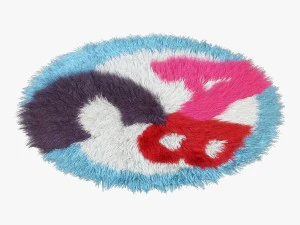 carpet children a-b-c round 3D Model