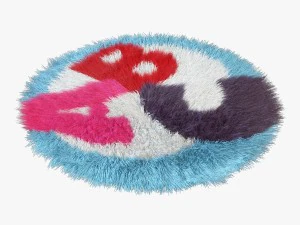 carpet children a-b-c round 3D Model