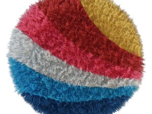 carpet childrens rainbow 3D Model