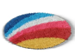 carpet childrens rainbow 3D Model