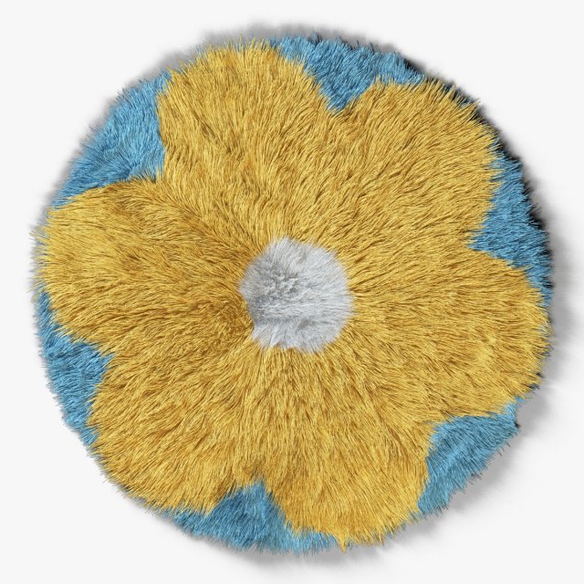 carpet flower Model 3D .c4d .max .obj .3ds .fbx .stl .blend 