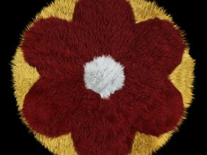 flor de alfombra Modelo 3D