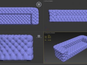 sofa capito 3D Model