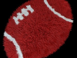carpet round american soccer Model 3D