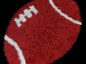 carpet round american soccer 3D Model