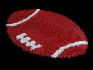 carpet round american soccer 3D Model