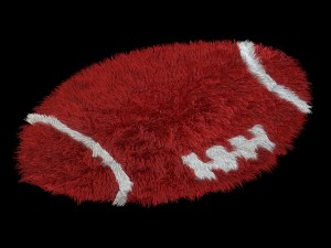 carpet round american soccer 3D Model