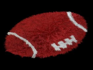 carpet round american soccer 3D Model
