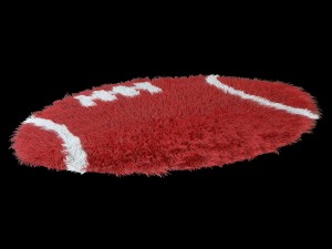 carpet round american soccer 3D Model