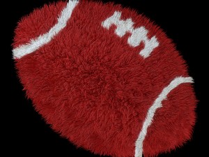 carpet round american soccer 3D Model