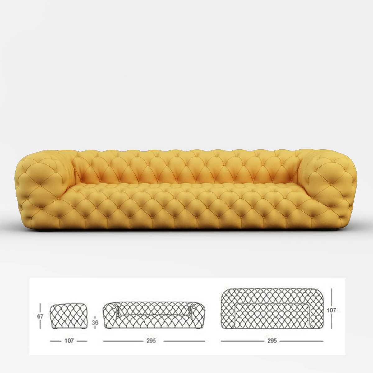 chester moon sofa 3D Model .c4d .max .obj .3ds .fbx .stl .blend 