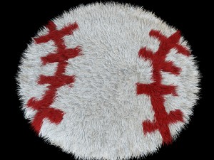 carpet round baseball Model 3D