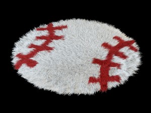 carpet round baseball 3D Model