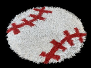 carpet round baseball 3D Model